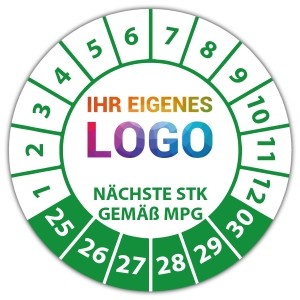 Prüfplakette "Nächste STK gemäß MPG" logo