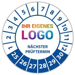 Prüfplakette Geprüft Nächster Prüftermin - Jahr aufkleber logo