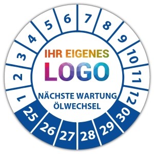 Prüfplakette Nächste Wartung / Ölwechsel - Wartungsaufkleber logo