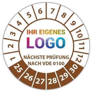 Prüfplakette Nächste Prüfung nach VDE 0100 - Prüfplaketten VDE / Elektro logo