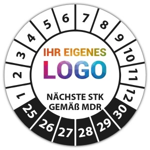 Prüfplakette Nächste STK gemäß MDR - Prüfplaketten Medizin logo