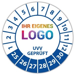 Prüfplakette Prüfplakette UVV Geprüft - Prüfplaketten UVV logo