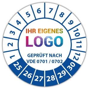 Prüfplakette Geprüft nach VDE 0701-0702 - Prüfplaketten VDE / Elektro logo